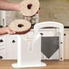 TVTimeDirect Amazing Bagel Slicer With Safety Slicing Guide - White