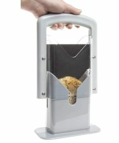 TVTimeDirect Amazing Bagel Slicer With Safety Slicing Guide - White