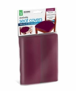 TVTimeDirect Houseware Non-Slip Stretchable Seat Cover- Polyester- Pink 16 TVTimeDirect Houseware Non-Slip Stretchable Seat Cover- Polyester- Pink