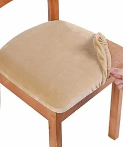 TVTimeDirect Non-Slip Stretchable Seat Cover- Tan Brown Houseware