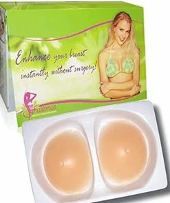 TVTimeDirect Boobs In A Box Silicone Breast Enhancers Inserts (Nude)- Large Clothing & Accessories