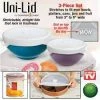 TVTimeDirect Uni-Lid By Copper Chef -3 Pack