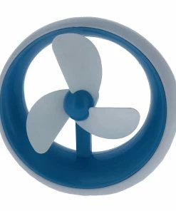 TVTimeDirect USB Personal Desk Fan- A Perfect Desktop Companion- Blue