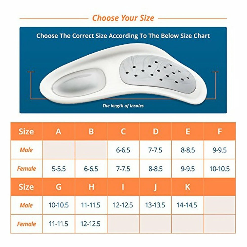 TVTimeDirect Clothing & Accessories Walkfit Platinum Orthotics- Size F (W 10-10.5/M 9- 9.5) 4 TVTimeDirect Clothing & Accessories Walkfit Platinum Orthotics- Size F (W 10-10.5/M 9- 9.5)