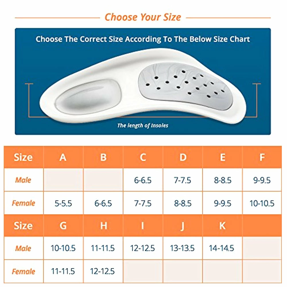 TVTimeDirect Walkfit Platinum Orthotics- Size E (W 9 - 9.5/M 8- 8.5) 7 TVTimeDirect Walkfit Platinum Orthotics- Size E (W 9 - 9.5/M 8- 8.5)