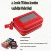 TVTimeDirect Clothing & Accessories As Seen On TV Deluxe Accordion Cardholder Wallet (Red)