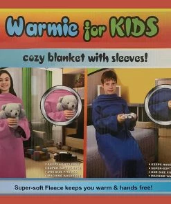 TVTimeDirect Warmie For Kids - Cozy Blank With Sleeves! (Pink)