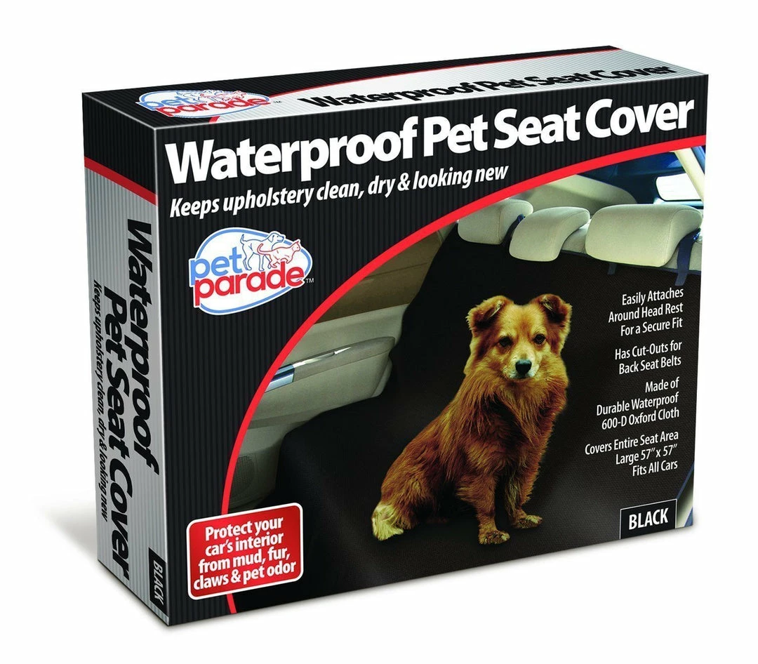 TVTimeDirect Jobar Waterproof Pet Seat Cover- Black- Large (57" X 57") 3 TVTimeDirect Jobar Waterproof Pet Seat Cover- Black- Large (57" X 57")