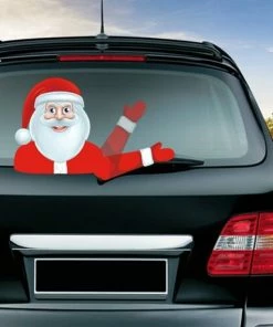 TVTimeDirect Waving Santa Decal Automotive