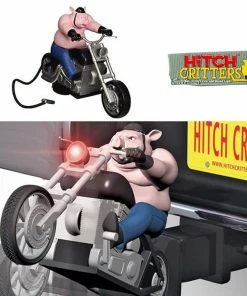 TVTimeDirect Hitch Critters Animated Ball Hitch Cover And Brake Light - Wheelie Hog Automotive