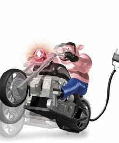 TVTimeDirect Hitch Critters Animated Ball Hitch Cover And Brake Light - Wheelie Hog Automotive