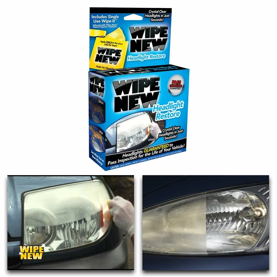 TVTimeDirect Wipe New Headlight Restore Wipe-On Applicator Kit Automotive 4 TVTimeDirect Wipe New Headlight Restore Wipe-On Applicator Kit Automotive