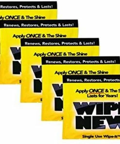TVTimeDirect Wipe New Trim Restorer Single Use Wipe Car - 5 Pack Automotive
