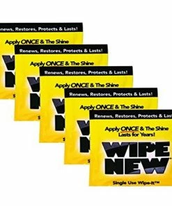 TVTimeDirect Wipe New Trim Restorer Single Use Wipe Car - 5 Pack Automotive