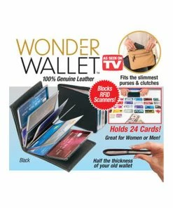 TVTimeDirect Clothing & Accessories Wonder Wallet- Black