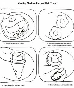 TVTimeDirect Washing Machine Lint And Hair Traps - 2 Pack Laundry And Cleaning