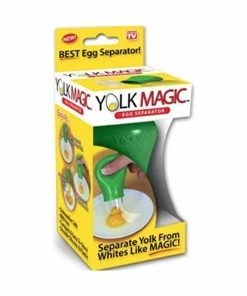 TVTimeDirect Yolk Magic Egg Separator- As Seen On TV Kitchen Baking Filter Yolk White Separator