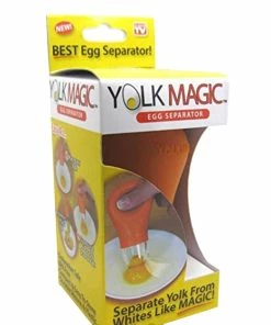 TVTimeDirect Yolk Magic Egg Separator- Kitchen Baking Filter Yolk White Separator