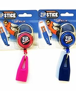 TVTimeDirect Health & Beauty Zip Stick Retractable Lip Balm Holder - 2 Pack- Assorted Colors