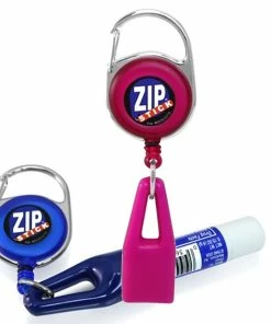 TVTimeDirect Health & Beauty Zip Stick Retractable Lip Balm Holder - 2 Pack- Assorted Colors
