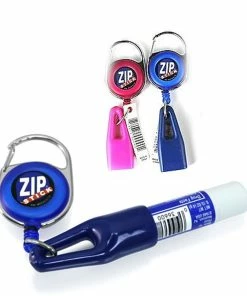 TVTimeDirect Health & Beauty Zip Stick Retractable Lip Balm Holder - 2 Pack- Assorted Colors