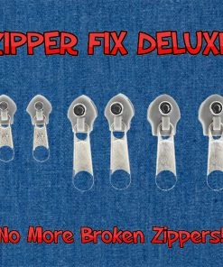TVTimeDirect Deluxe Zipper Fix- Grey 6 Pack School And Office Supplies