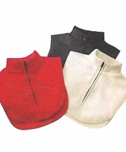 TVTimeDirect Zippered Fleece Dickie (White)