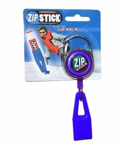 TVTimeDirect Zip Stick Retractable Lip Balm Holder - Blue