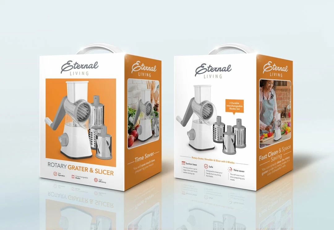 TVTimeDirect Kitchen Eternal Rotary Grater And Slicer 5 TVTimeDirect Kitchen Eternal Rotary Grater And Slicer